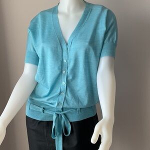 Carriere Studio Wool Blend Belted Sweater